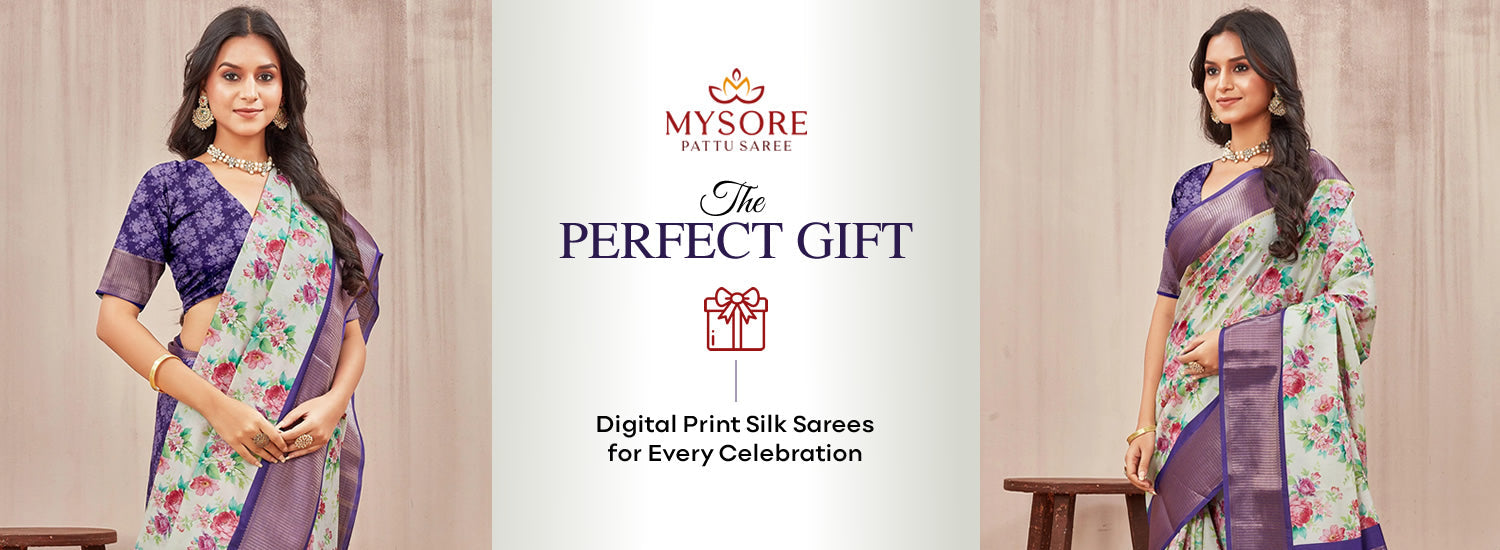 The Ideal Present: Exquisite Digital Print Silk Sarees for Every Occasion