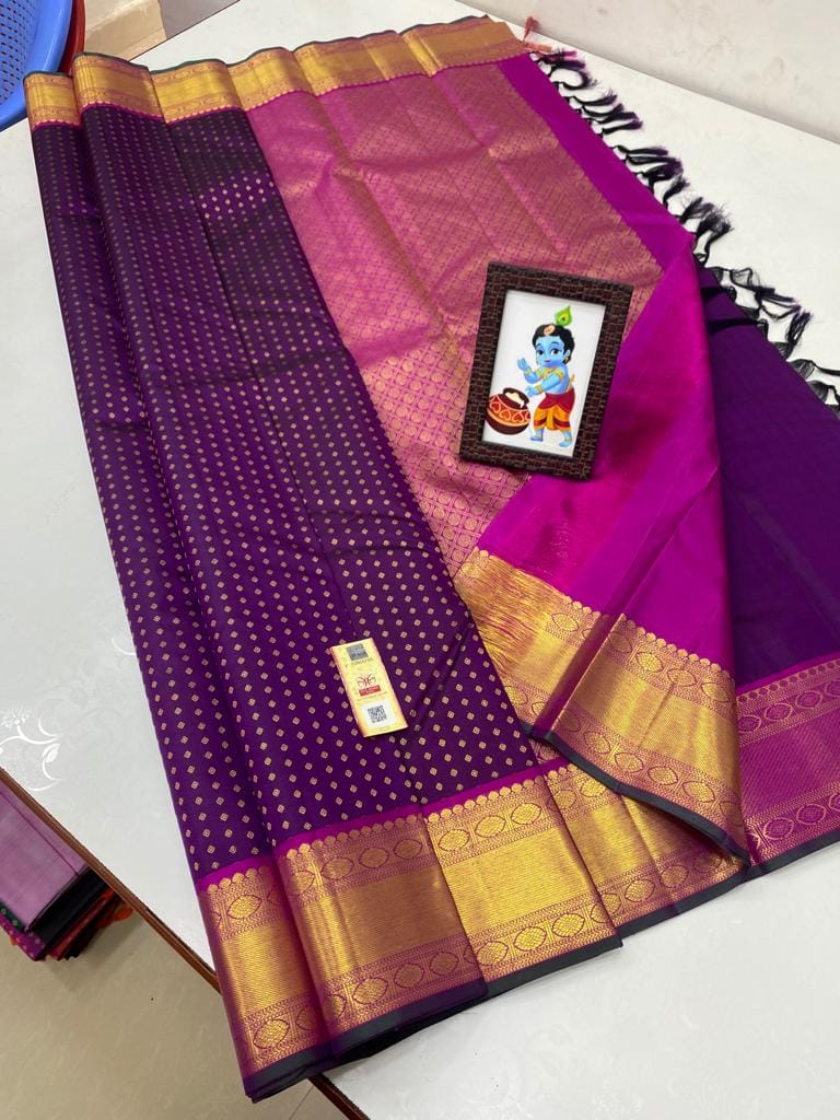The Saree of a Thousand Stories β Handloom Kanchipuram Perfection