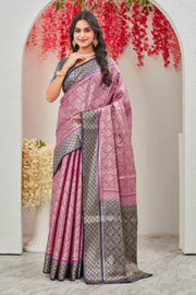 Imperial Aura: Heritage Brocade Mysore Silk Drape
