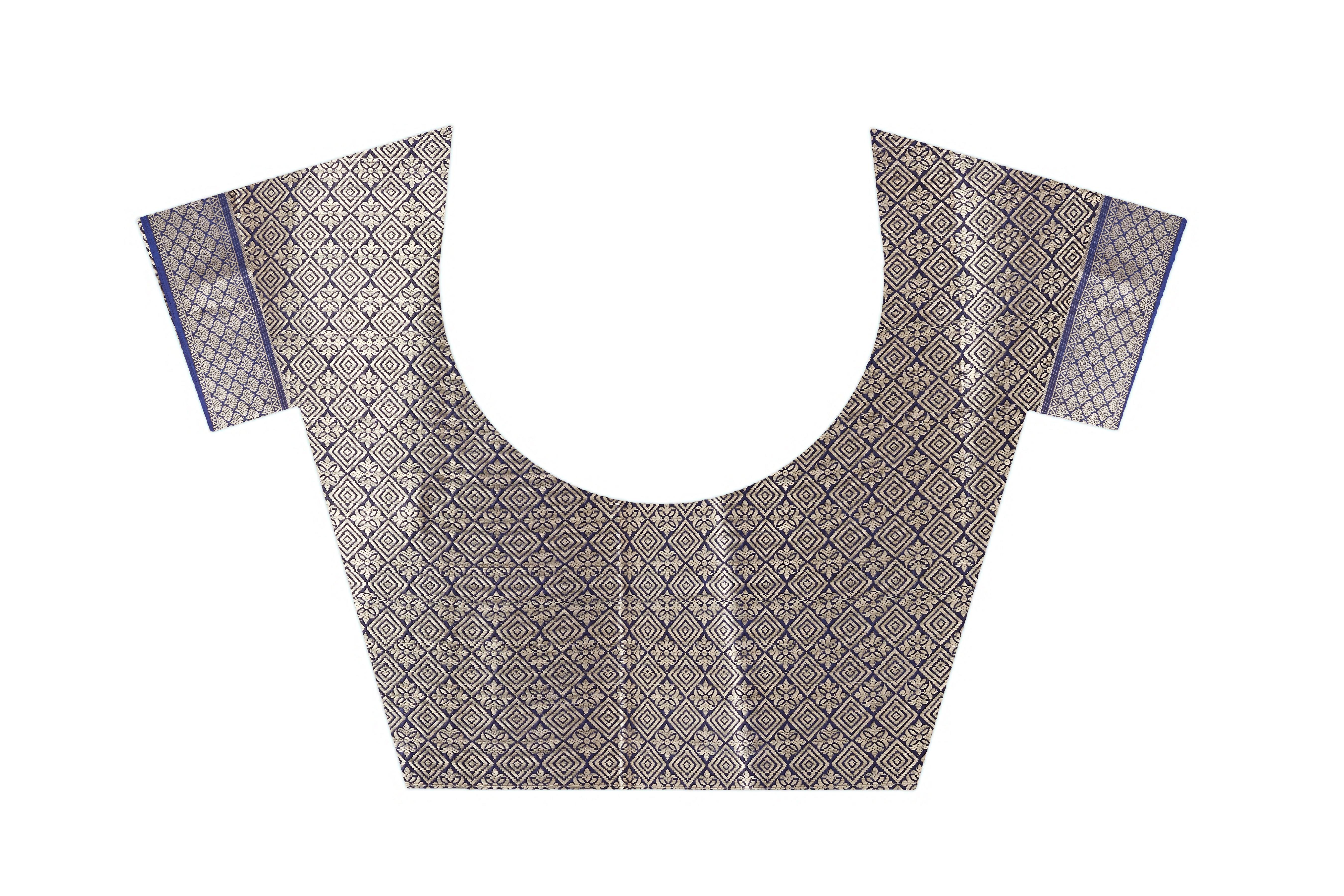 Imperial Aura: Heritage Brocade Mysore Silk Drape