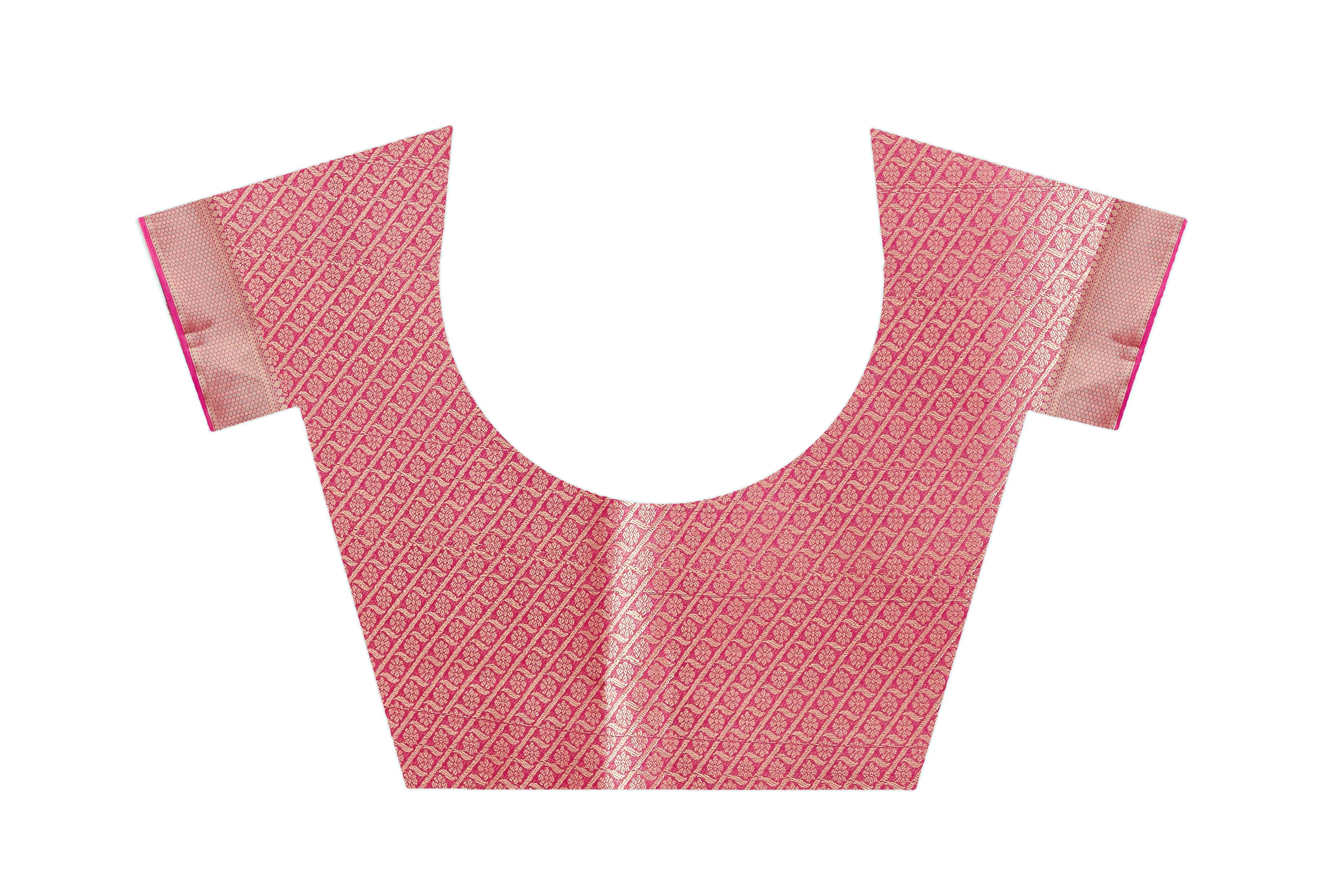 Pure Brocade Mysore Silk sarees in Orange