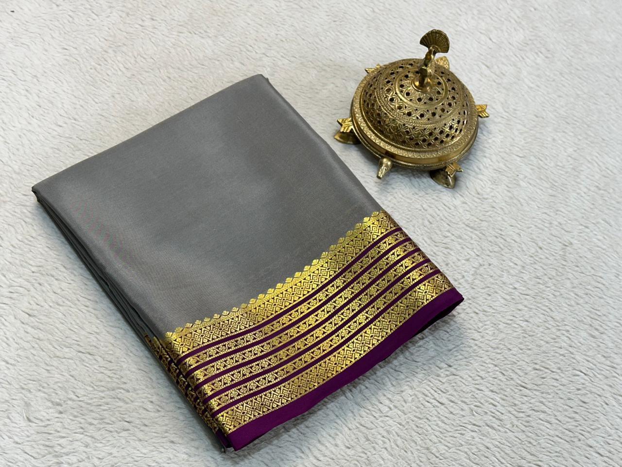 Royal Drapes: Pure Arani Silk Saree with Grand Ornamental Designs