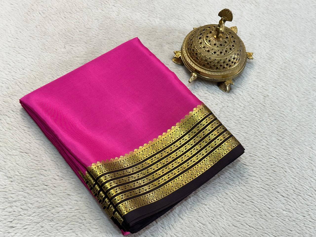 Elegant Whispers: Soft Silk Saree with Minimalistic Zari Accents