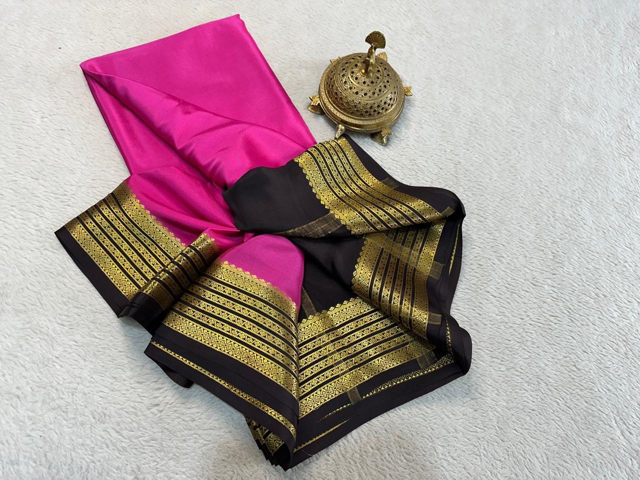 Elegant Whispers: Soft Silk Saree with Minimalistic Zari Accents