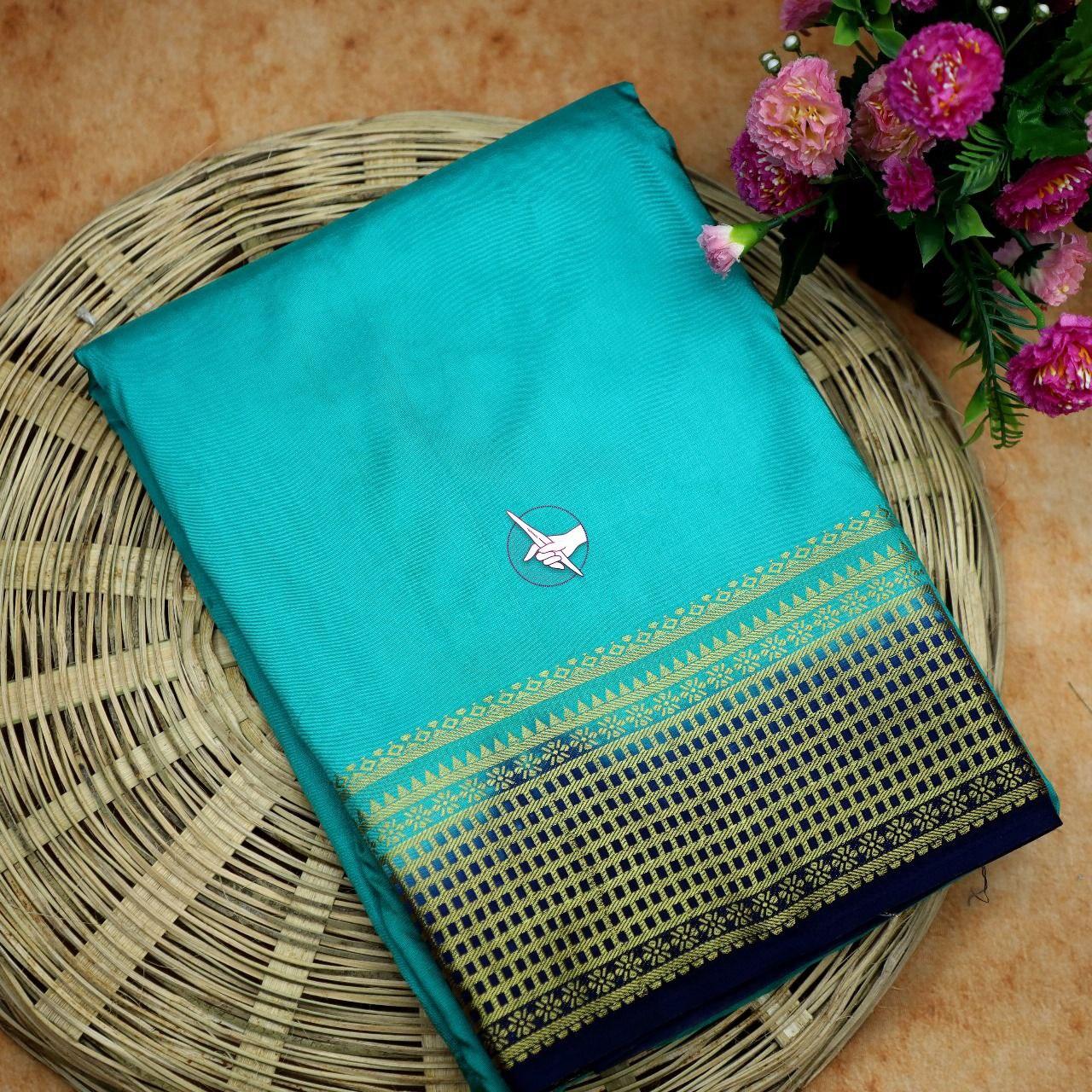 Premium Quality Mysore Crepe Silk Sarees – Soft & Shiny