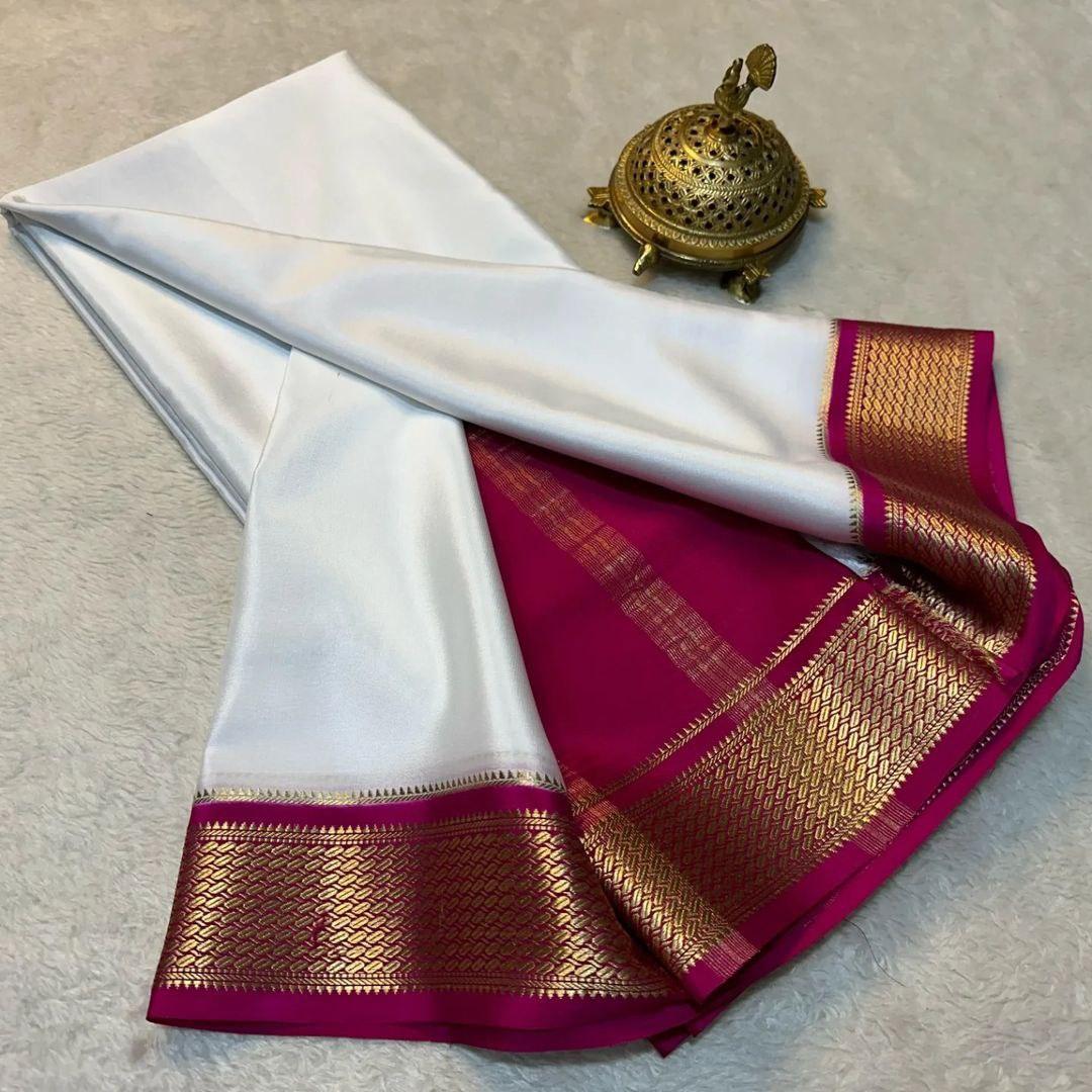 Royal Threads: Classic Mysore Silk Sarees in Vibrant Hues