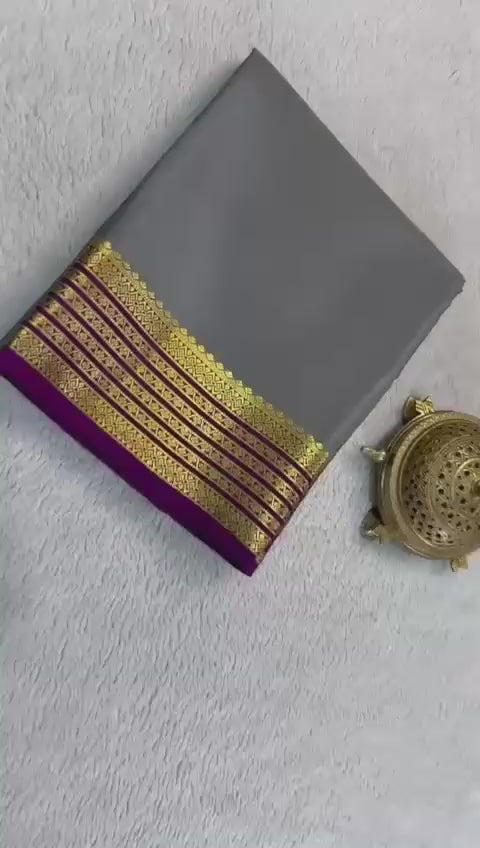 Load video: Royal Drapes: Pure Arani Silk Saree with Grand Ornamental Designs