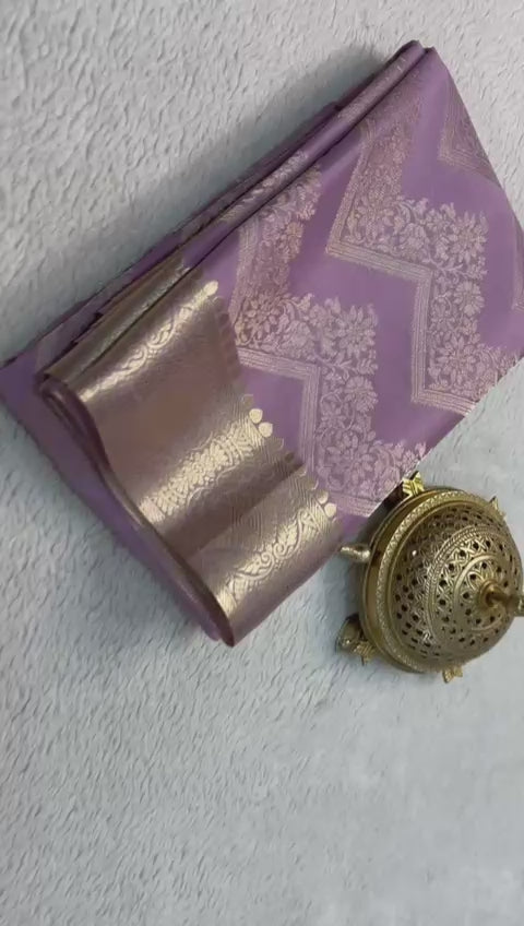 Load video: The Royal Brocade Silk Saree Elegance
