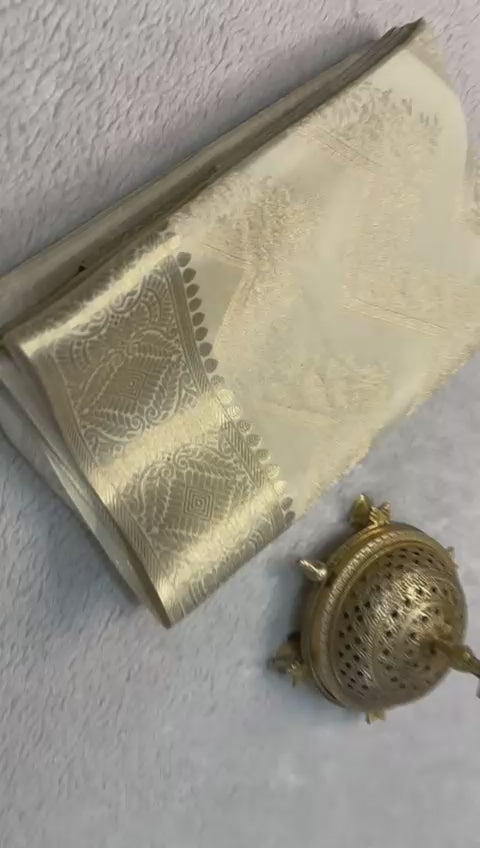 Load video: The Royal Brocade Silk Saree Elegance