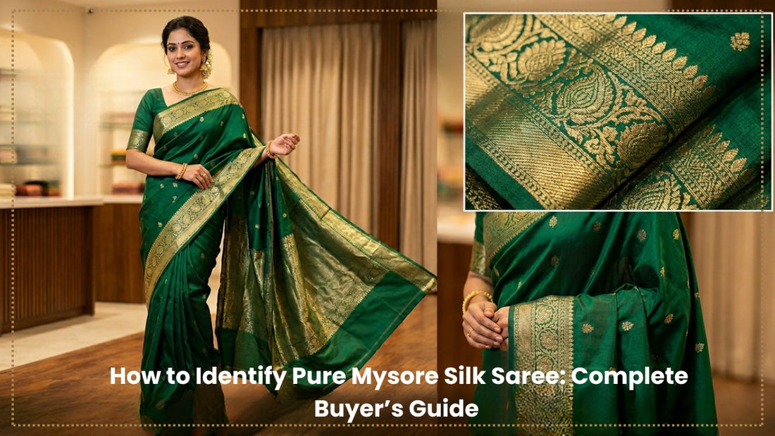 How to Identify Pure Mysore Silk Saree: Complete Buyer’s Guide (2026)