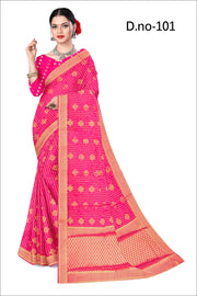 Regal Drapes: Mysore Silk Crepe with Artistic Jaal