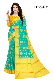 Sunlit Silks: Mysore Crepe with Radiant Zari Art