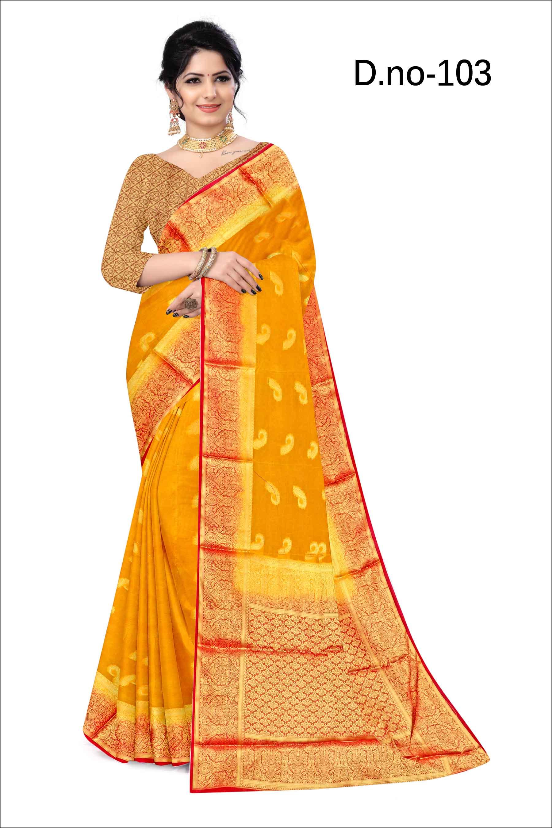 Royal Motifs: Crepe Mysore Silk with Luxe Zari Craft