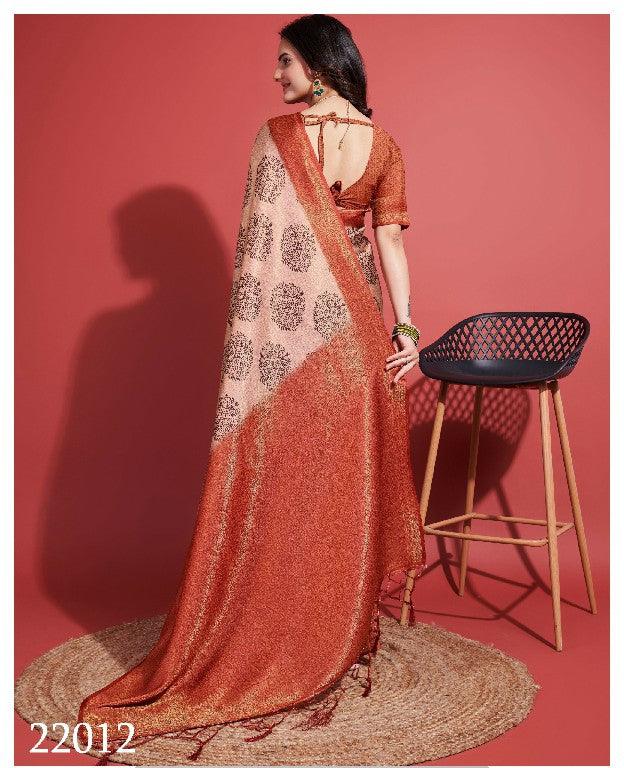 Modern Prints, Timeless Grace: Digital Soft Silk Sarees in Red