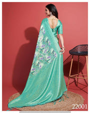 Contemporary Charm: Digital Printed Soft Silk Sarees in Rama