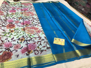 Mysore Printed Floral Silk Sarees for Parties