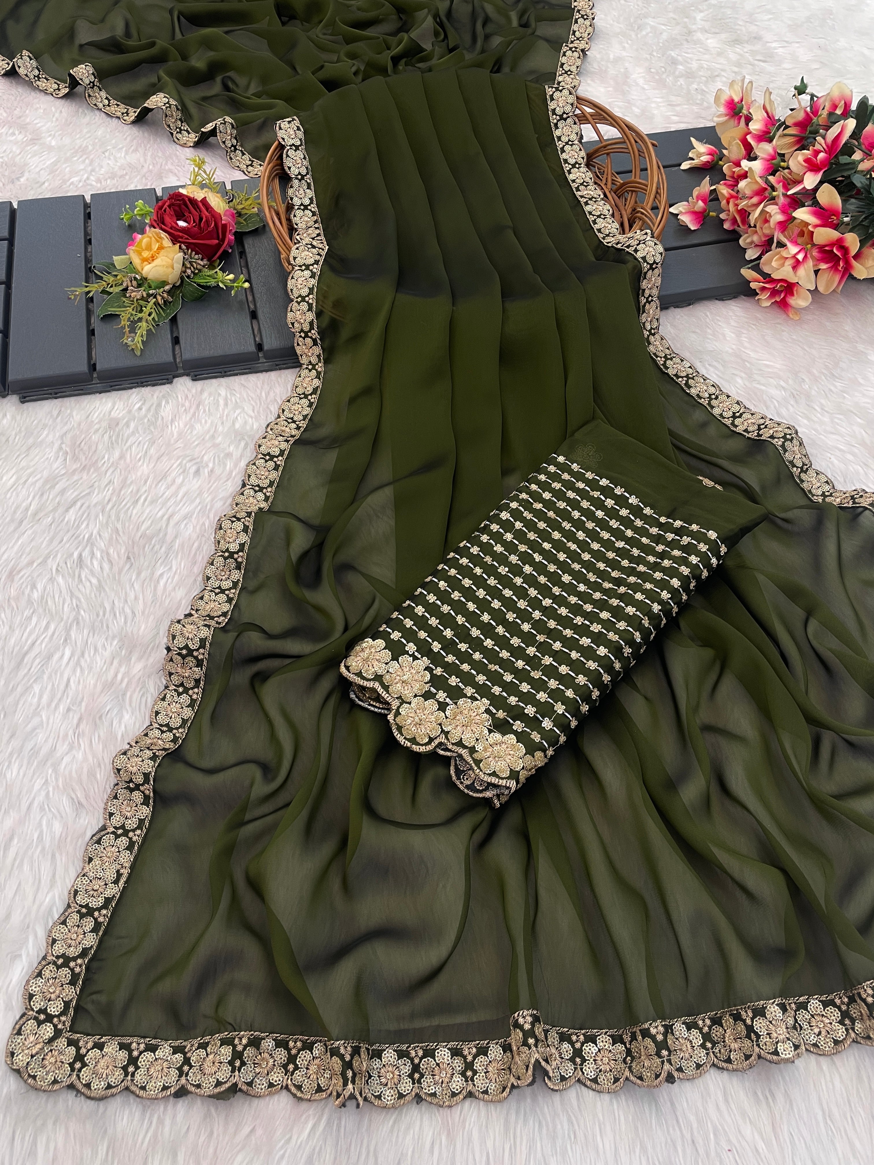 A Touch of Royalty: Premium Silk & Exquisite Embroidery
