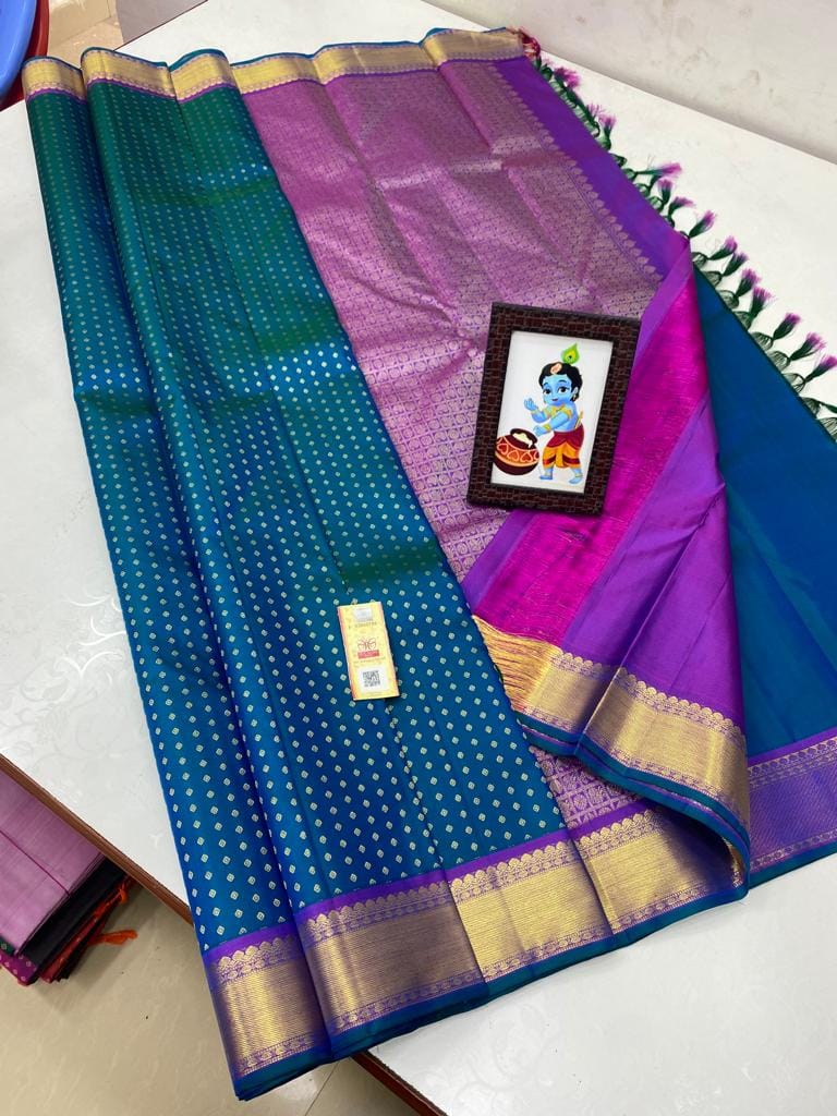 From Loom to Legacy: Authentic 1000 Butta Silk Splendor