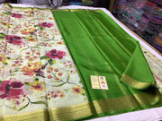 Unique Mysore Printed Floral Silk Sarees