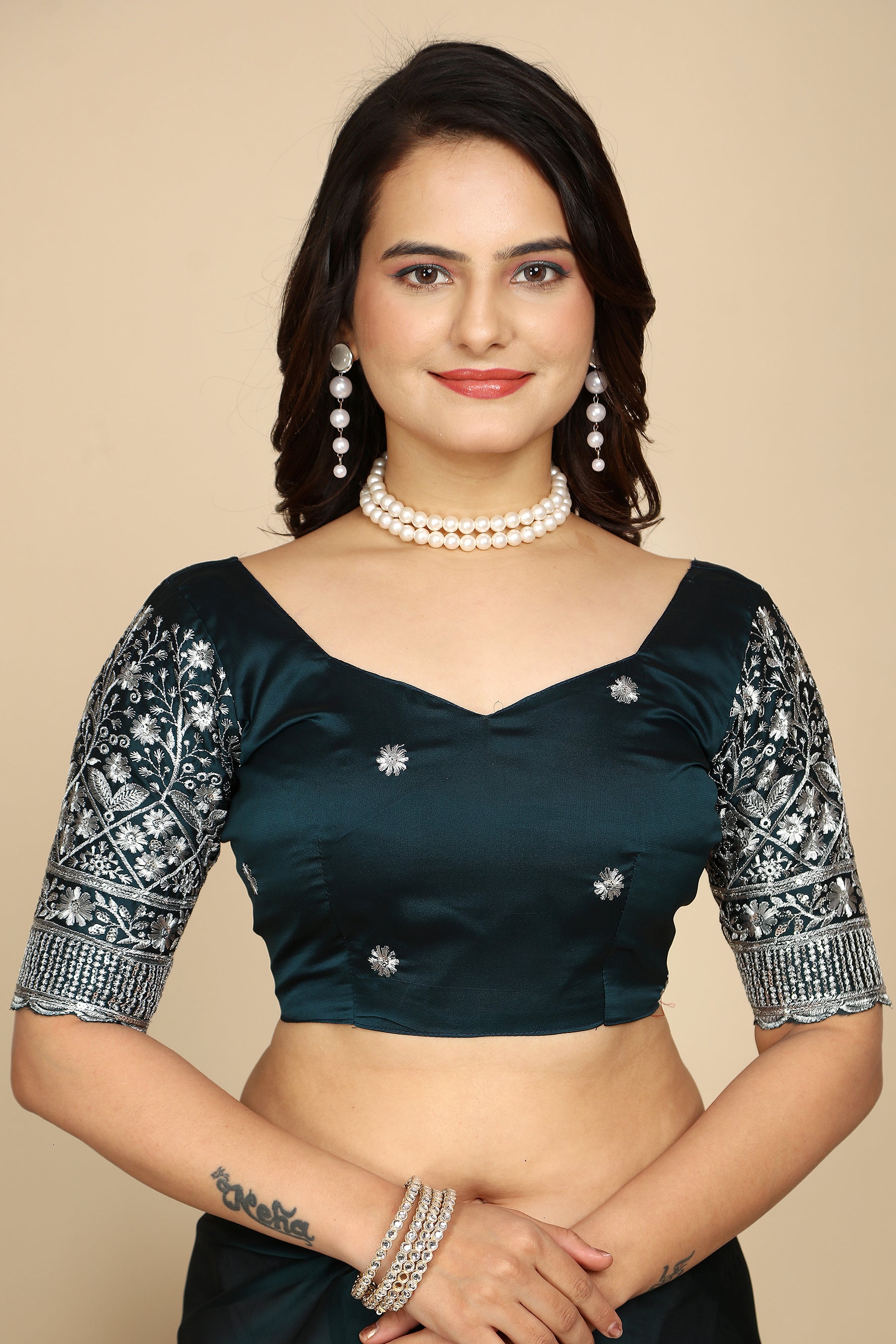 Drape Yourself in Sophistication: Stunning Hand-Embroidered Saree