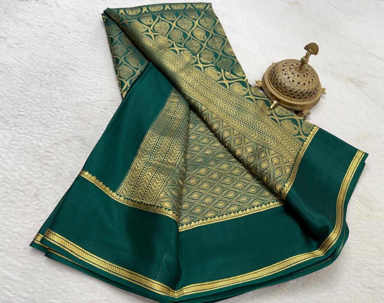 Exclusive Brocade Soft Silk Saree with Rich Weaving & Elegant Border