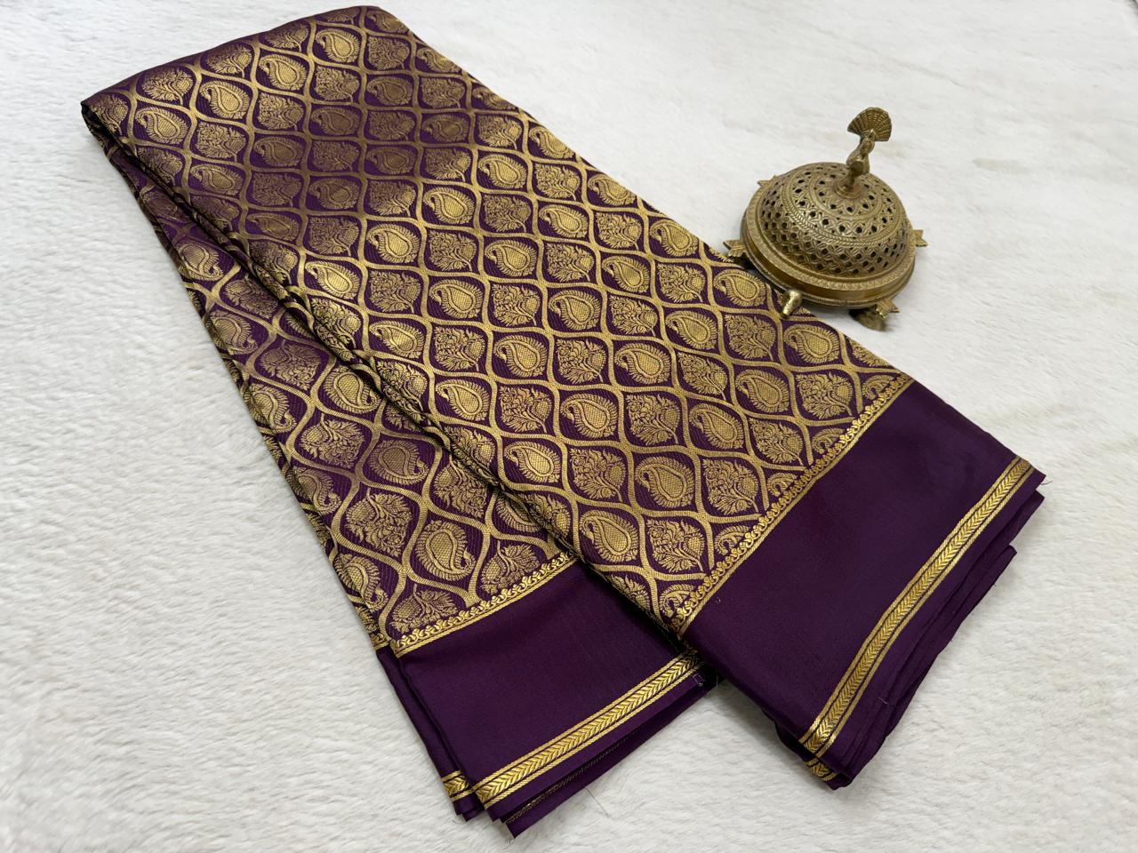 Exclusive Brocade Soft Silk Saree with Rich Weaving & Elegant Border