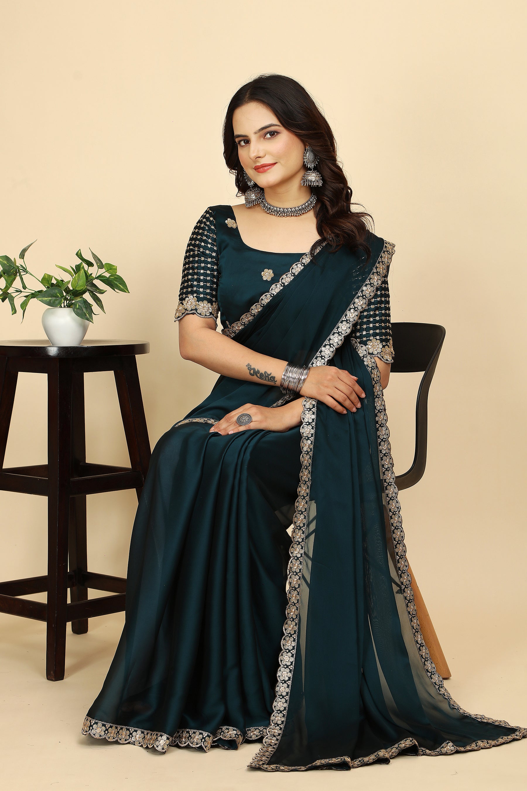 Wear the Brilliance: The Ultimate Embroidered Saree