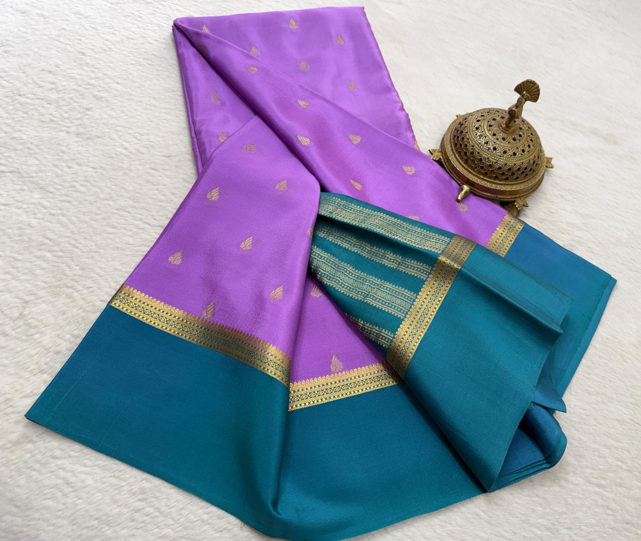Crepe Mangoo Silk Saree with Bentex Border & Rich Pallu | Elegant Festive Collection