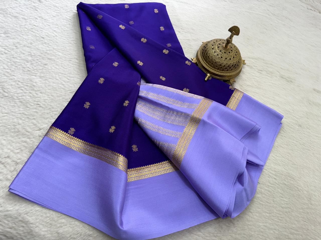 Crepe Mangoo Silk Saree with Bentex Border & Rich Pallu | Elegant Festive Collection