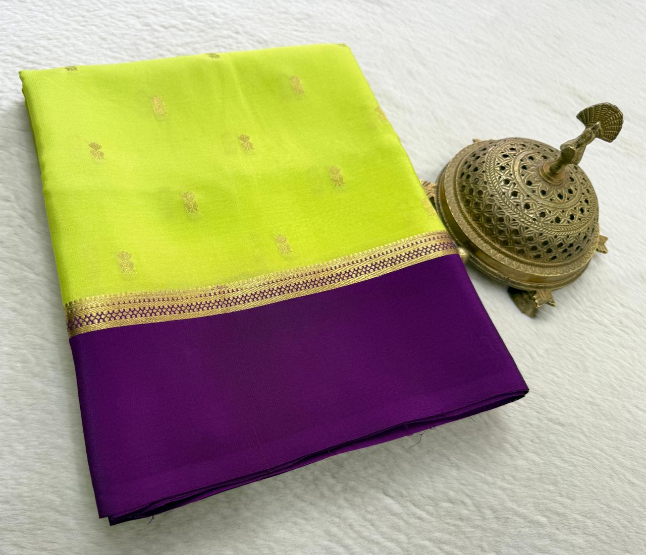 Crepe Mangoo Silk Saree with Bentex Border & Rich Pallu | Elegant Festive Collection