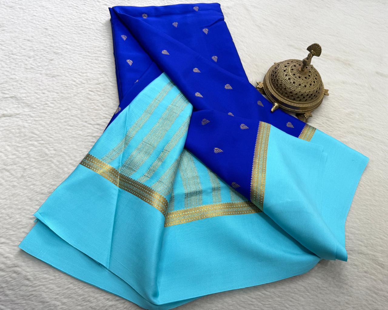 Crepe Mangoo Silk Saree with Bentex Border & Rich Pallu | Elegant Festive Collection