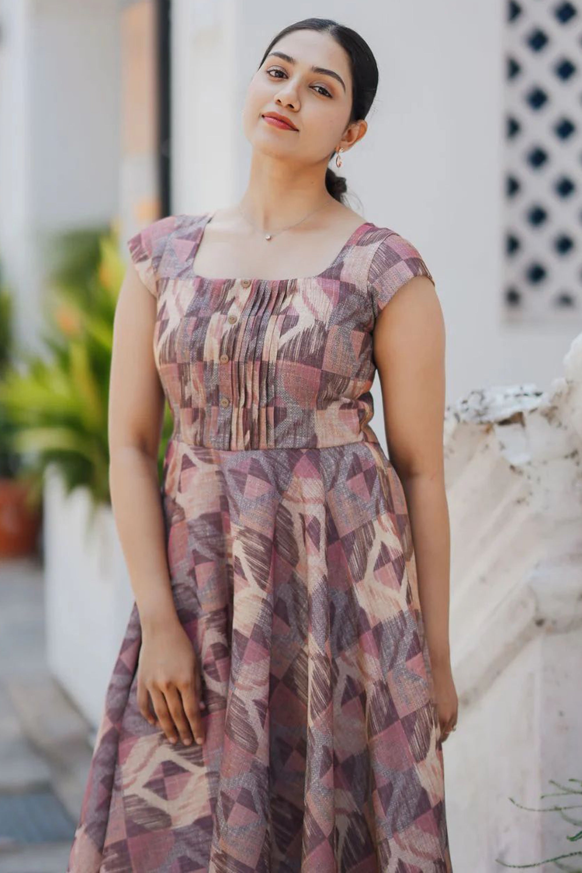 Women's Multicolour Tissue Dress