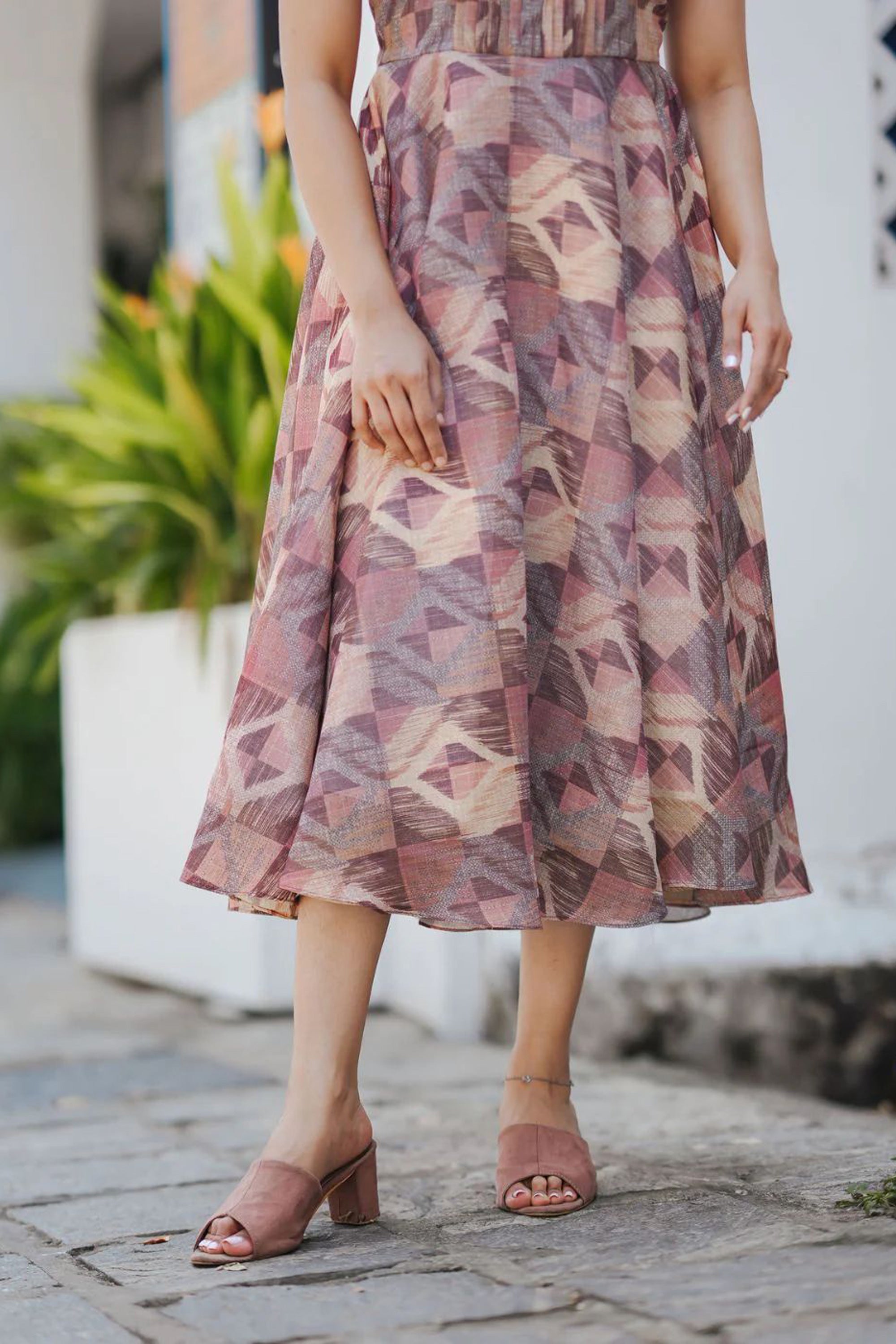 Women's Multicolour Tissue Dress