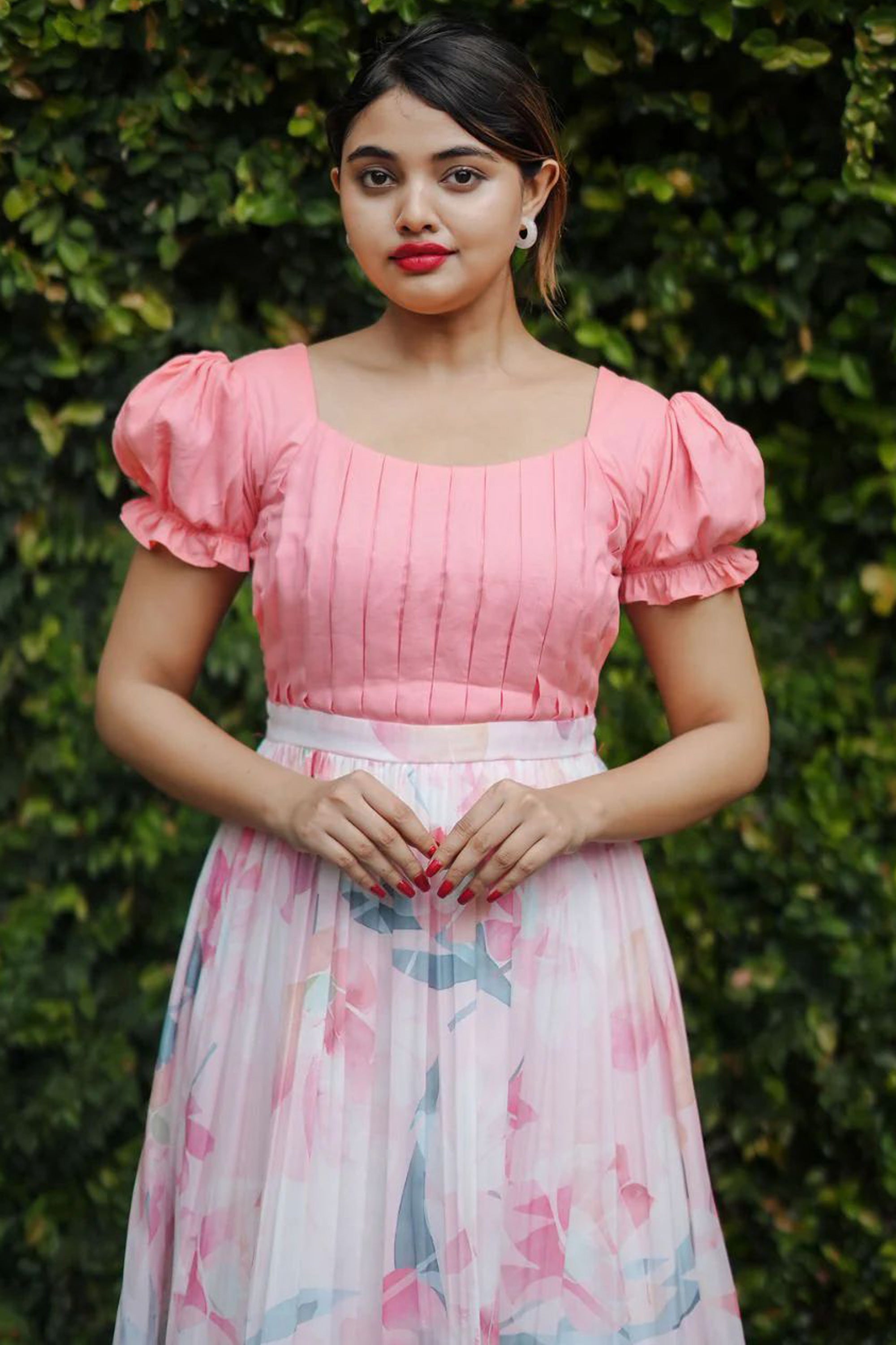 Women's Wearing Daisy Drizzle Pink Dress