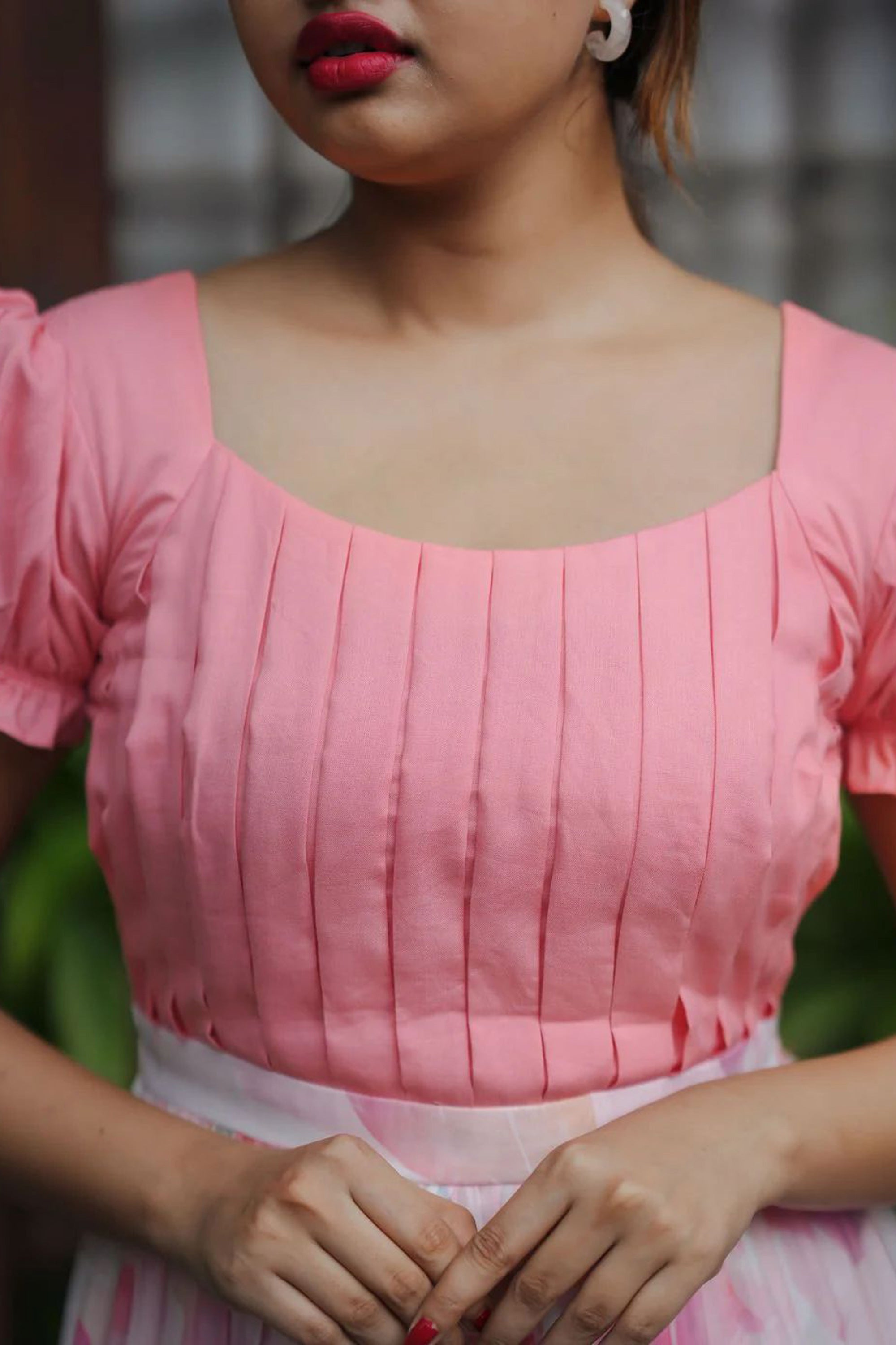 Women's Wearing Daisy Drizzle Pink Dress