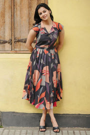 Women's Multi Color Abstract Dress