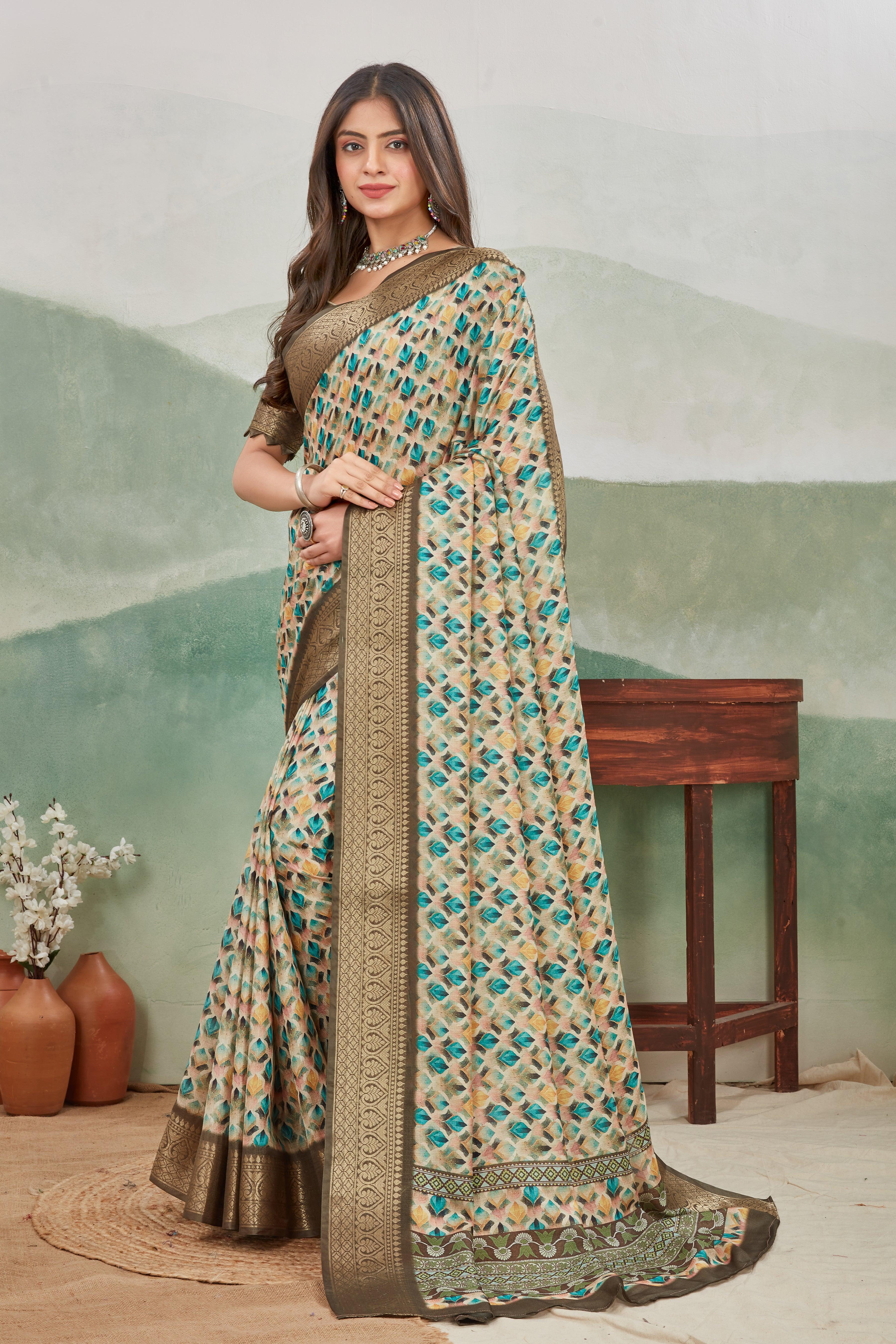 Soft Silk Viscose Khaadi Jute Sarees