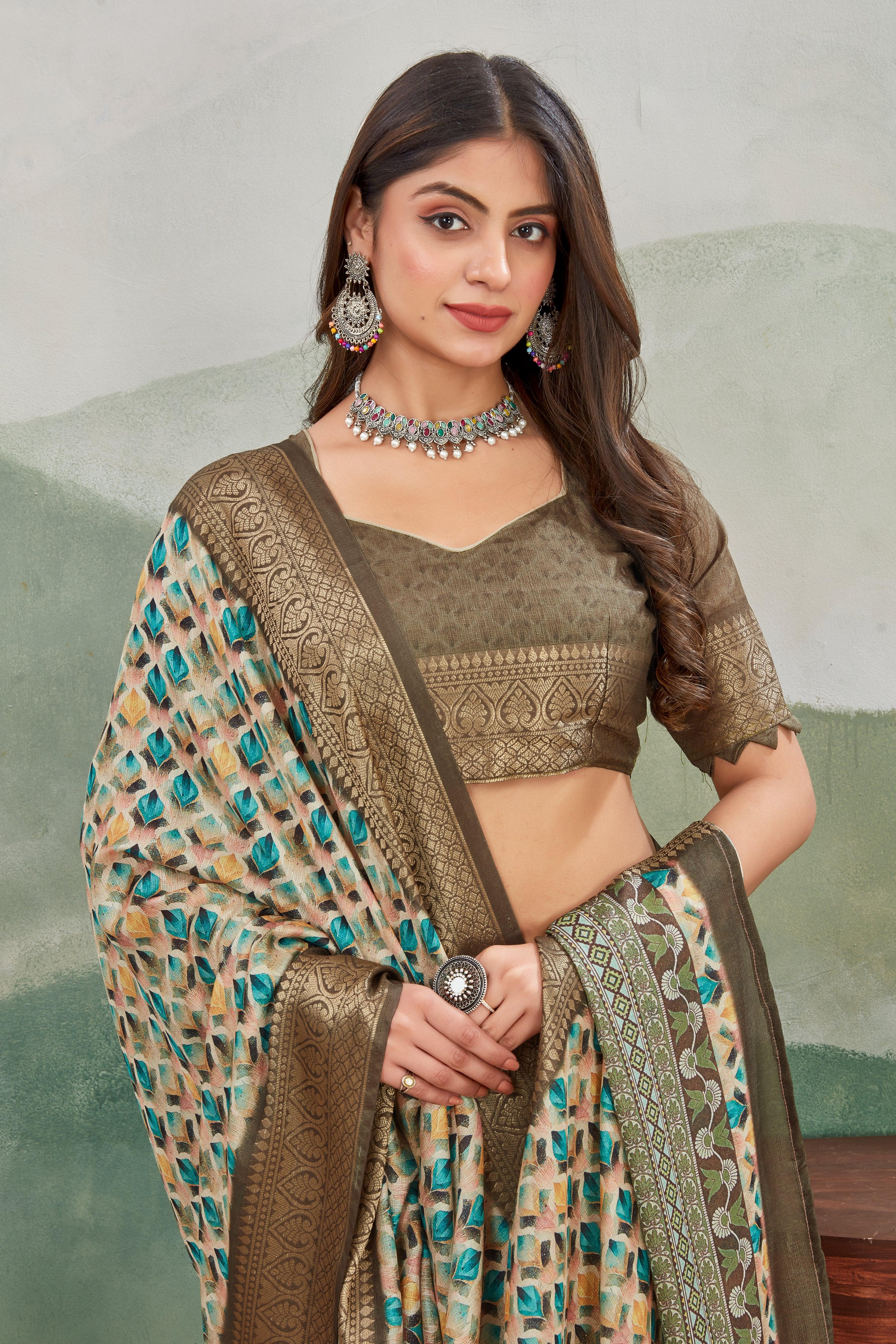 Soft Silk Viscose Khaadi Jute Sarees