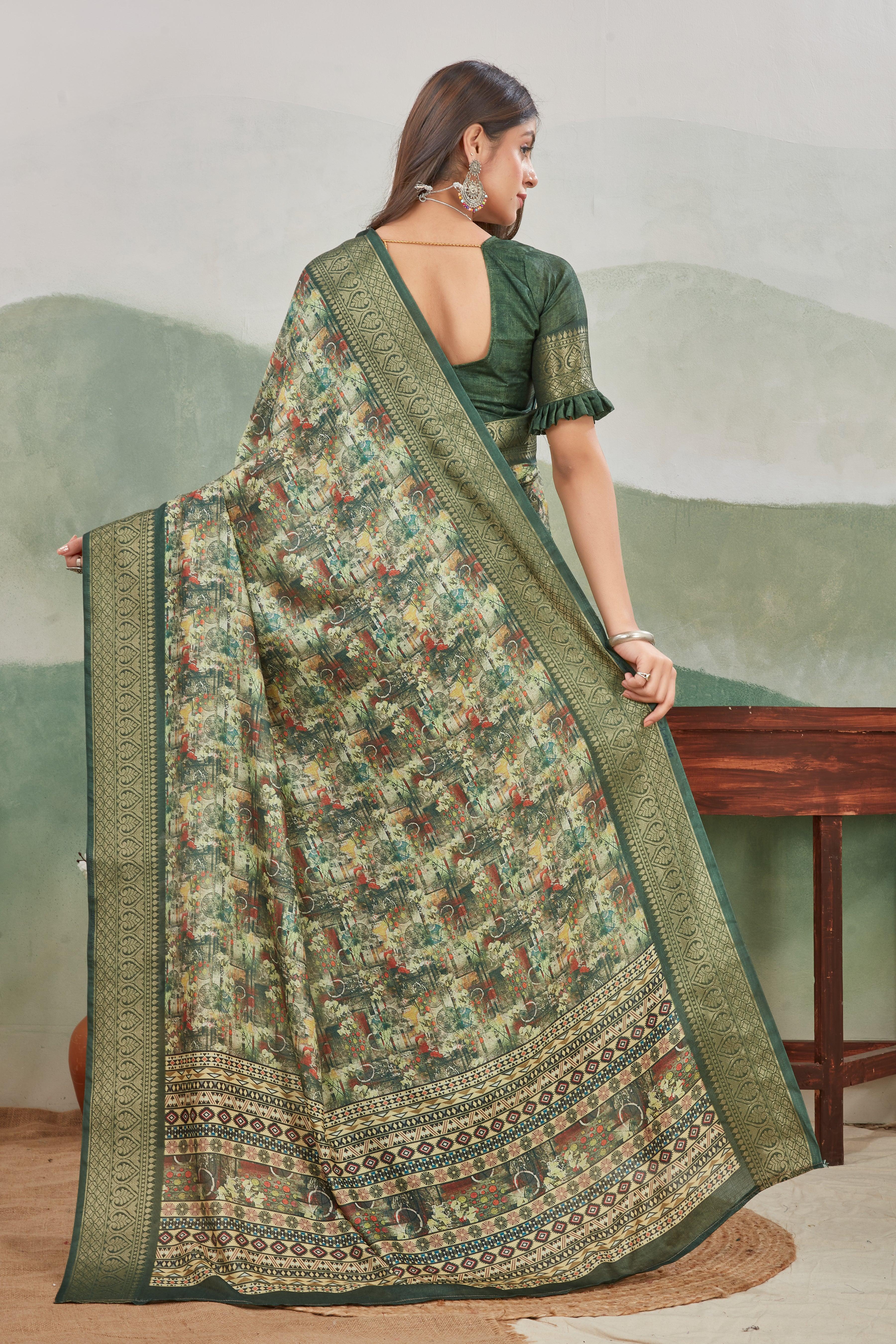 Exclusive Khaadi Jute Soft Silk Sarees