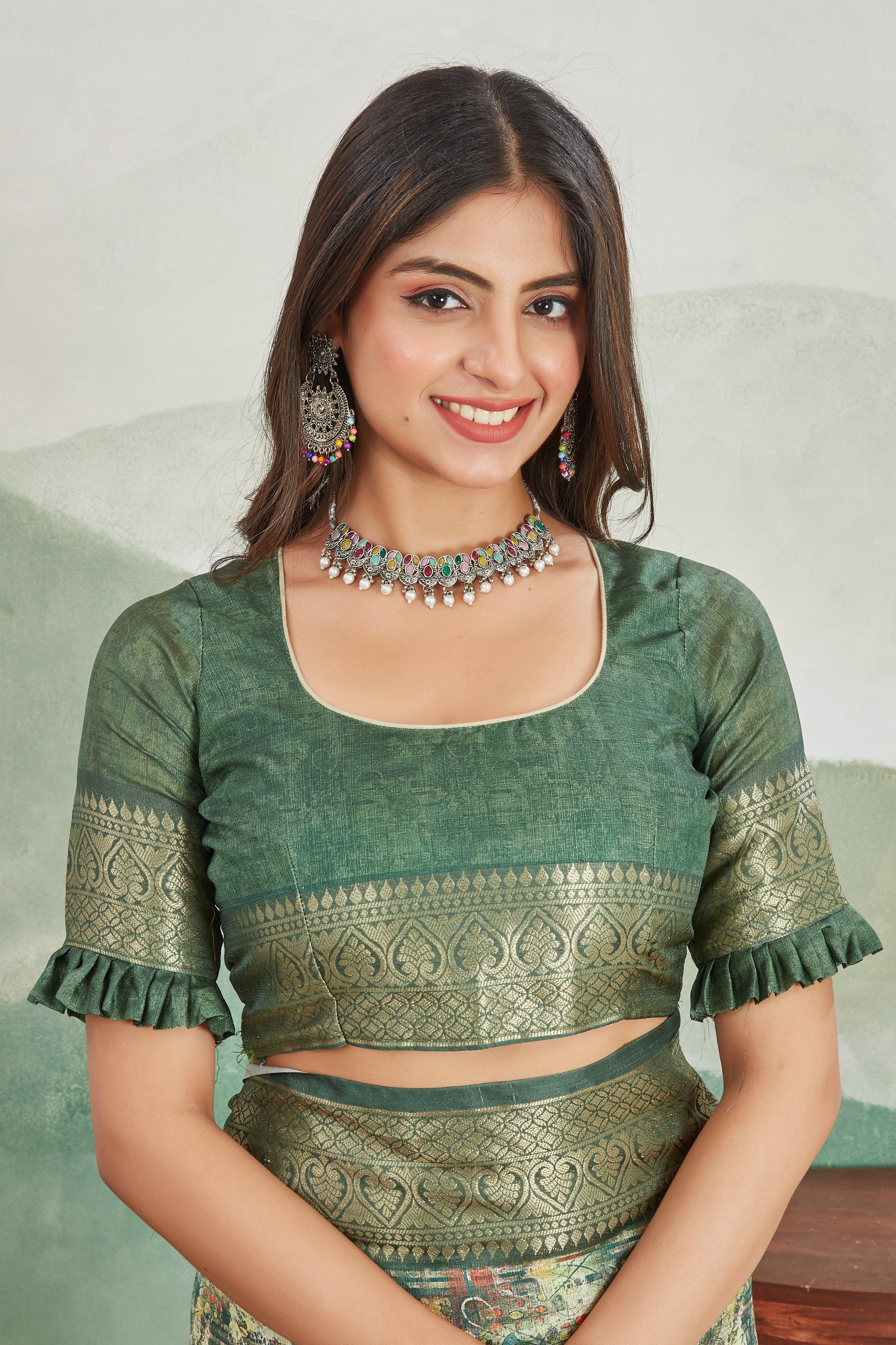 Exclusive Khaadi Jute Soft Silk Sarees