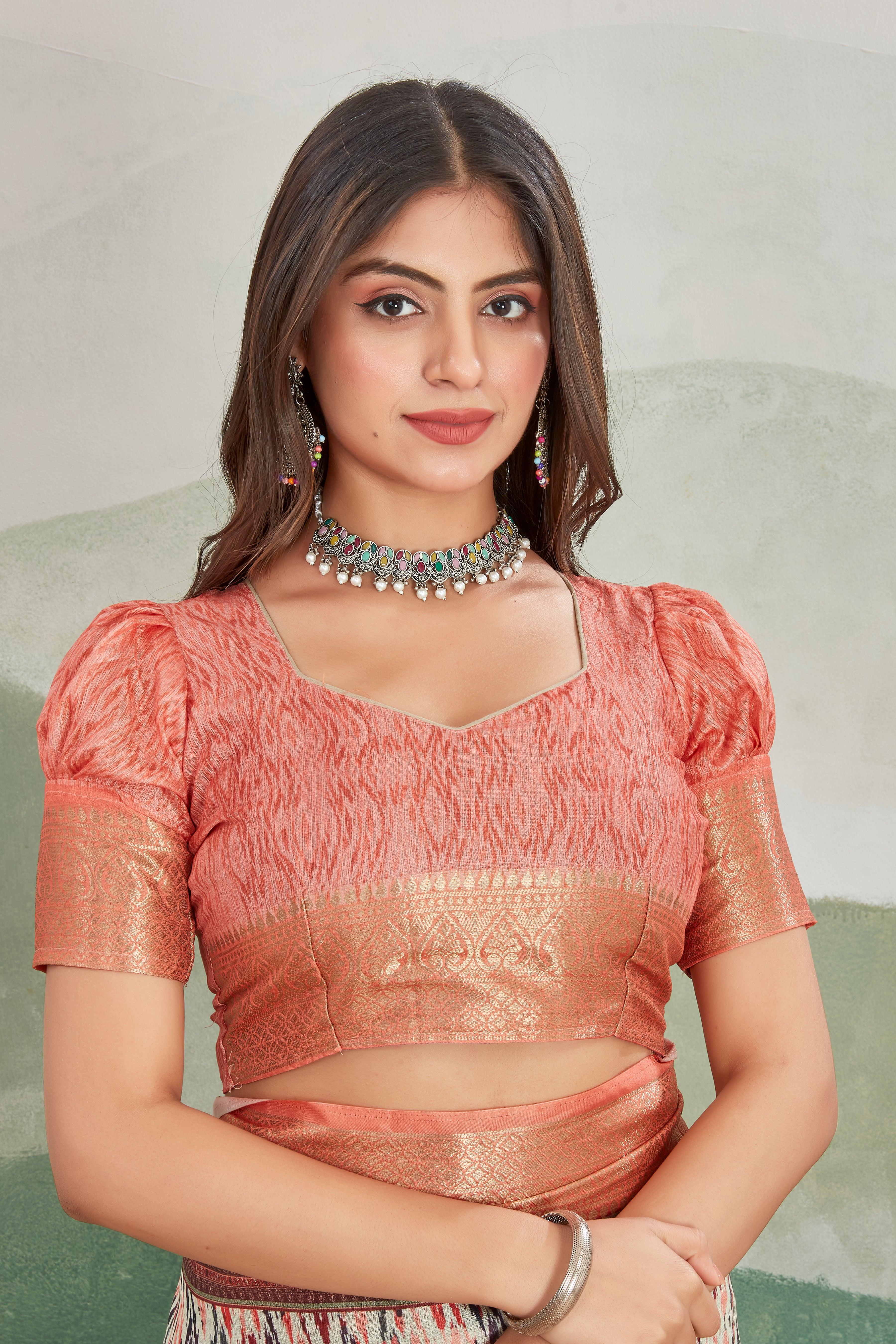 Elegant Viscose Khaadi Jute Soft Silk Sarees for Festive & Party Wear