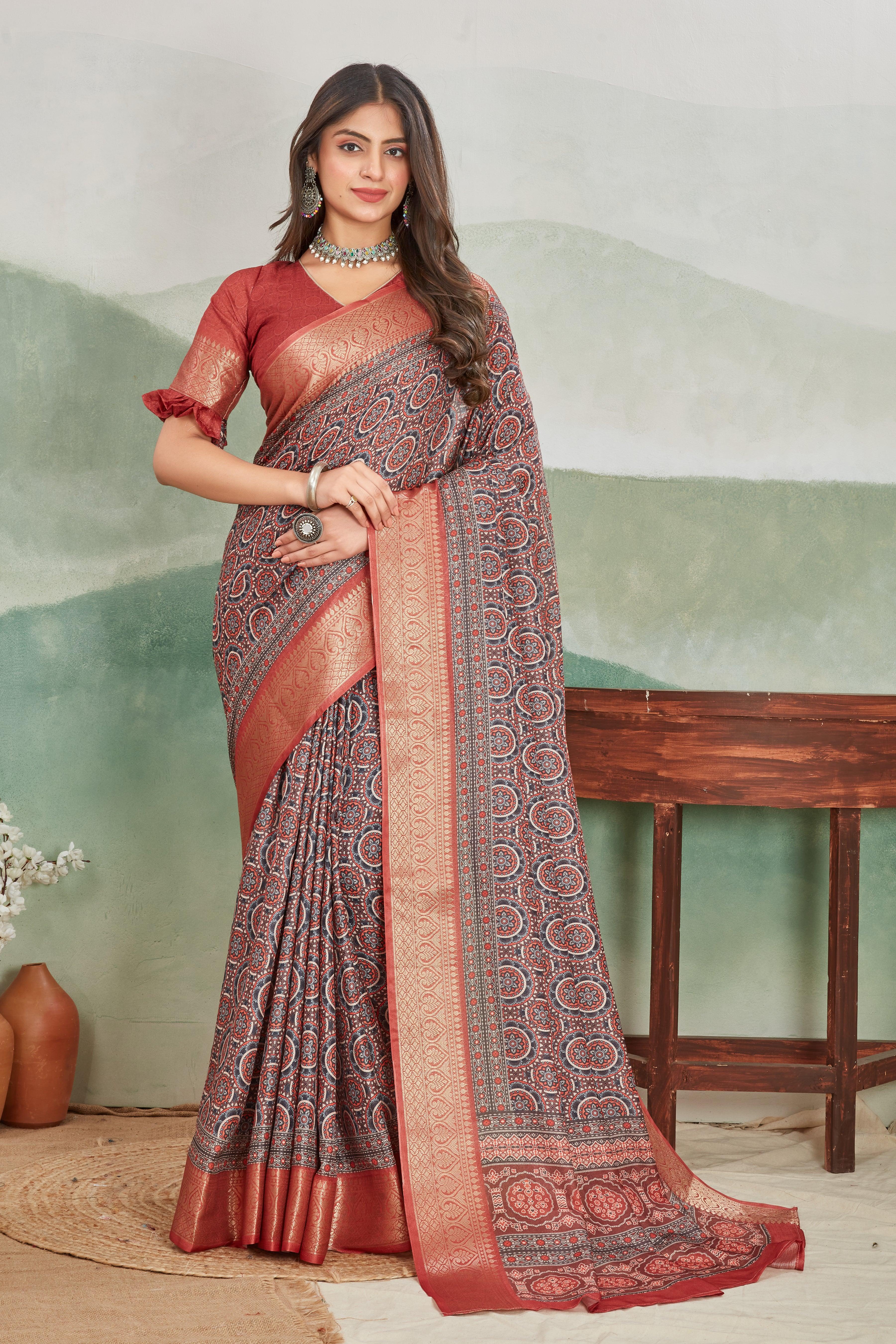 Discover Exclusive Soft Silk Sarees – Viscose Khaadi Jute Designs