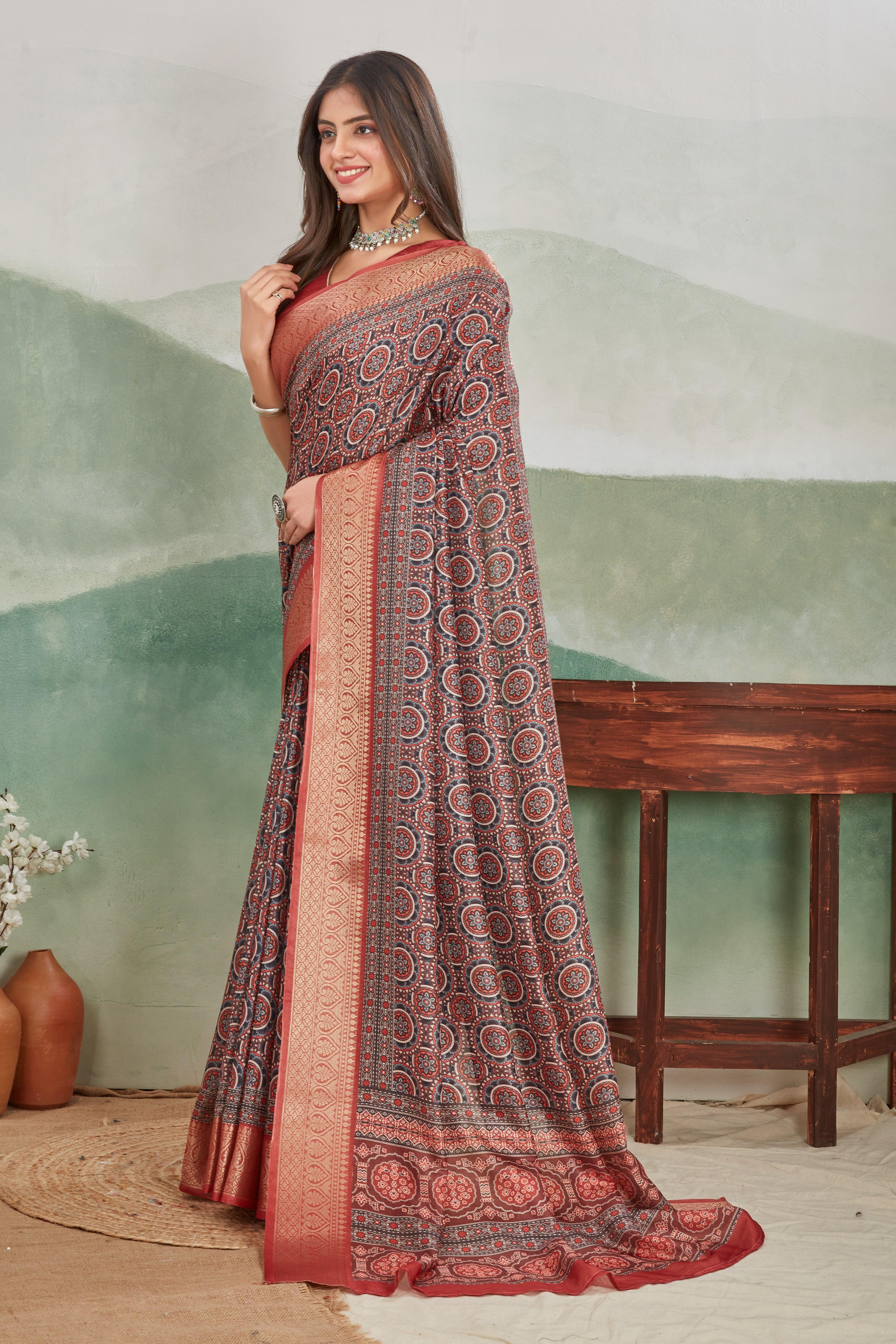 Discover Exclusive Soft Silk Sarees – Viscose Khaadi Jute Designs
