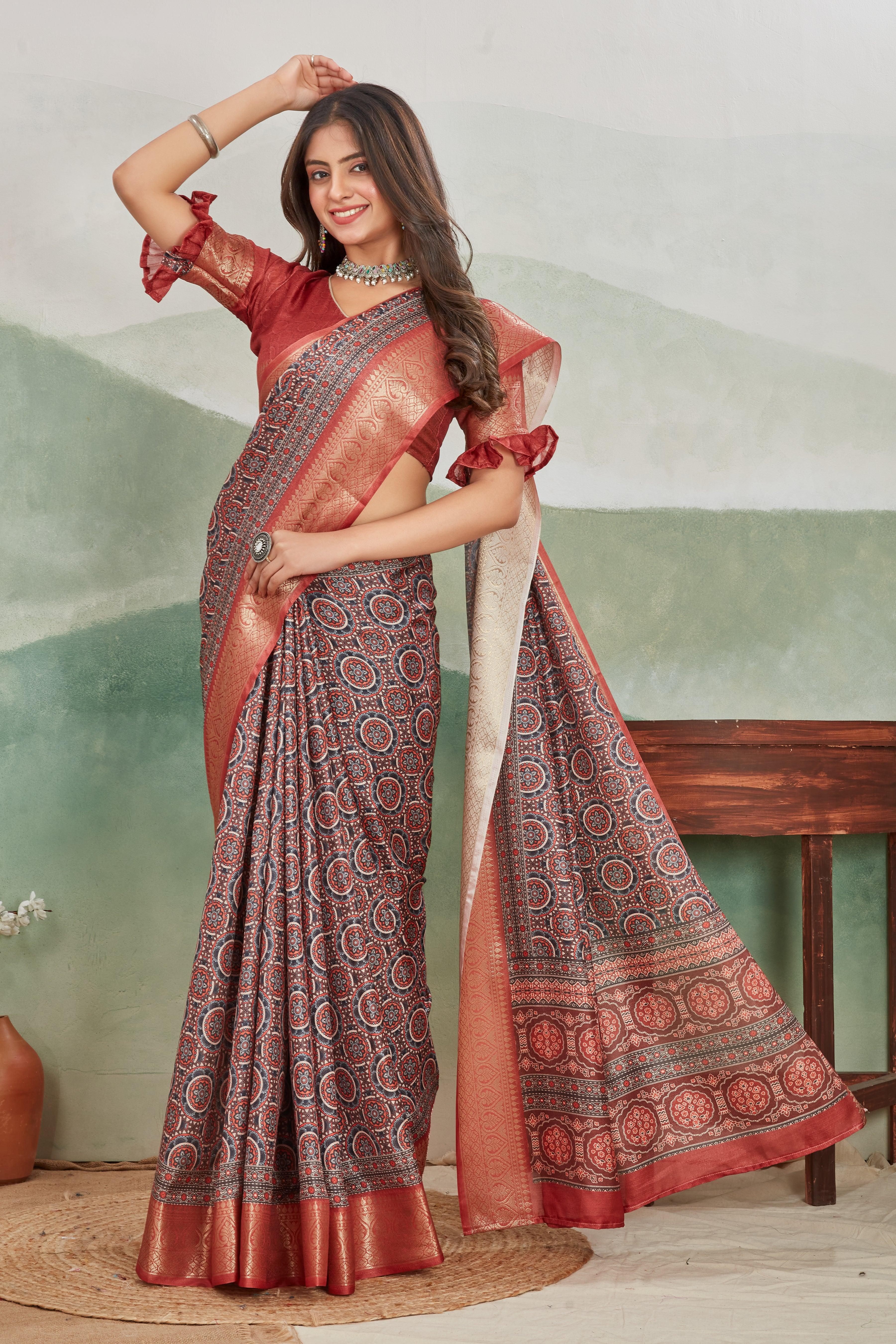 Discover Exclusive Soft Silk Sarees – Viscose Khaadi Jute Designs