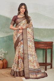 Luxury Viscose Khaadi Jute Soft Silk Sarees – Exclusive Ethnic Wear