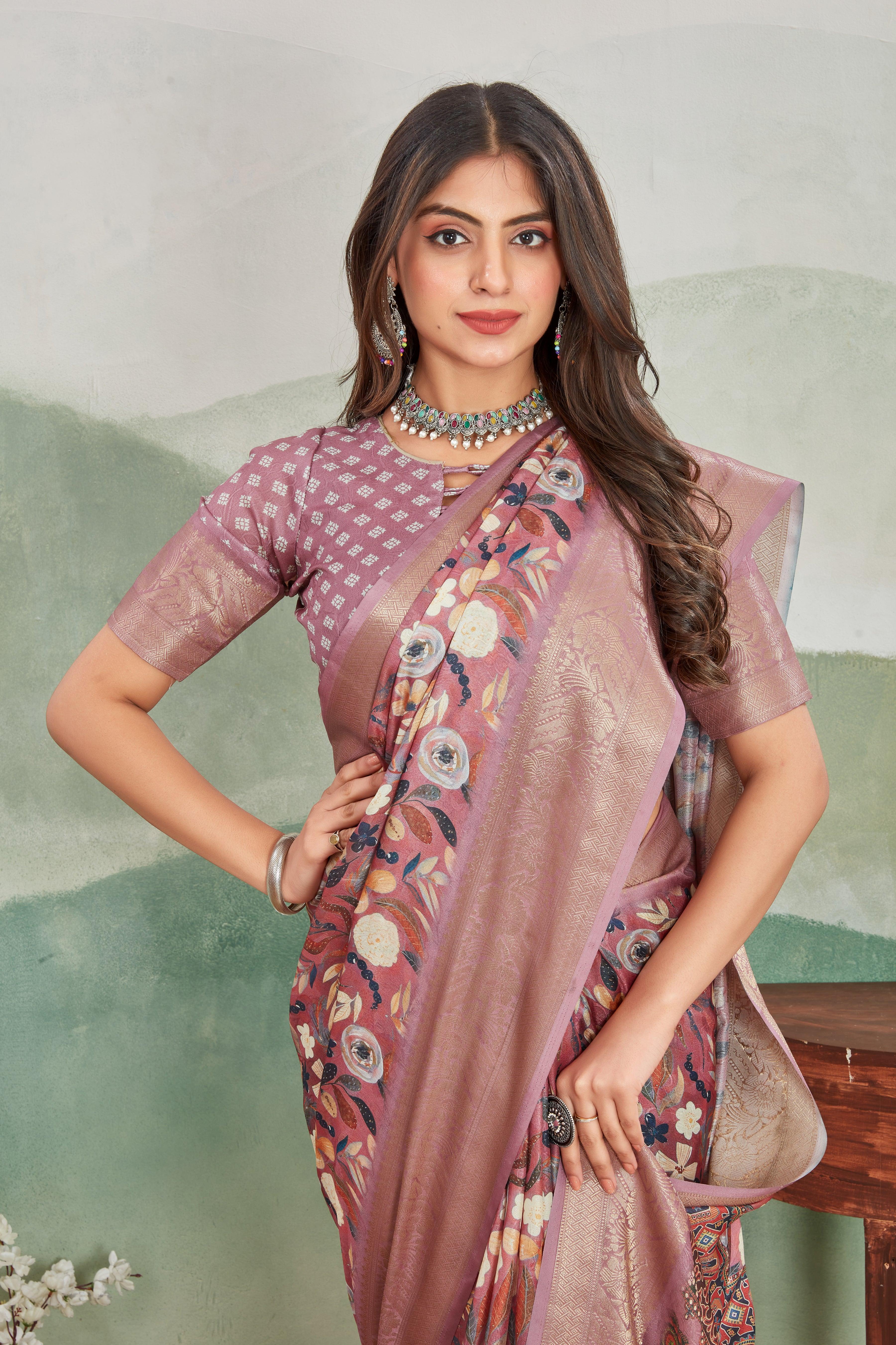 Luxurious Viscose Khaadi Jute Soft Silk Sarees for Special Occasions