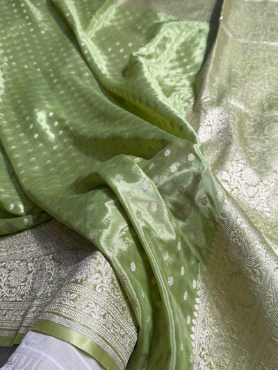 Crepe Silky Katan Banarasi Saree | Premium Jacquard Silk Saree | Mysorepattu