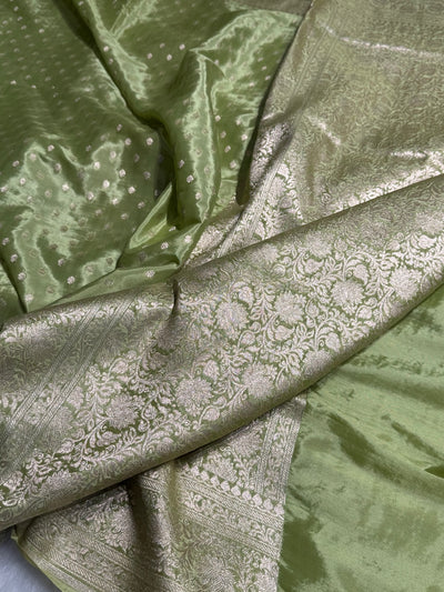 Crepe Silky Katan Banarasi Saree | Premium Jacquard Silk Saree | Mysorepattu