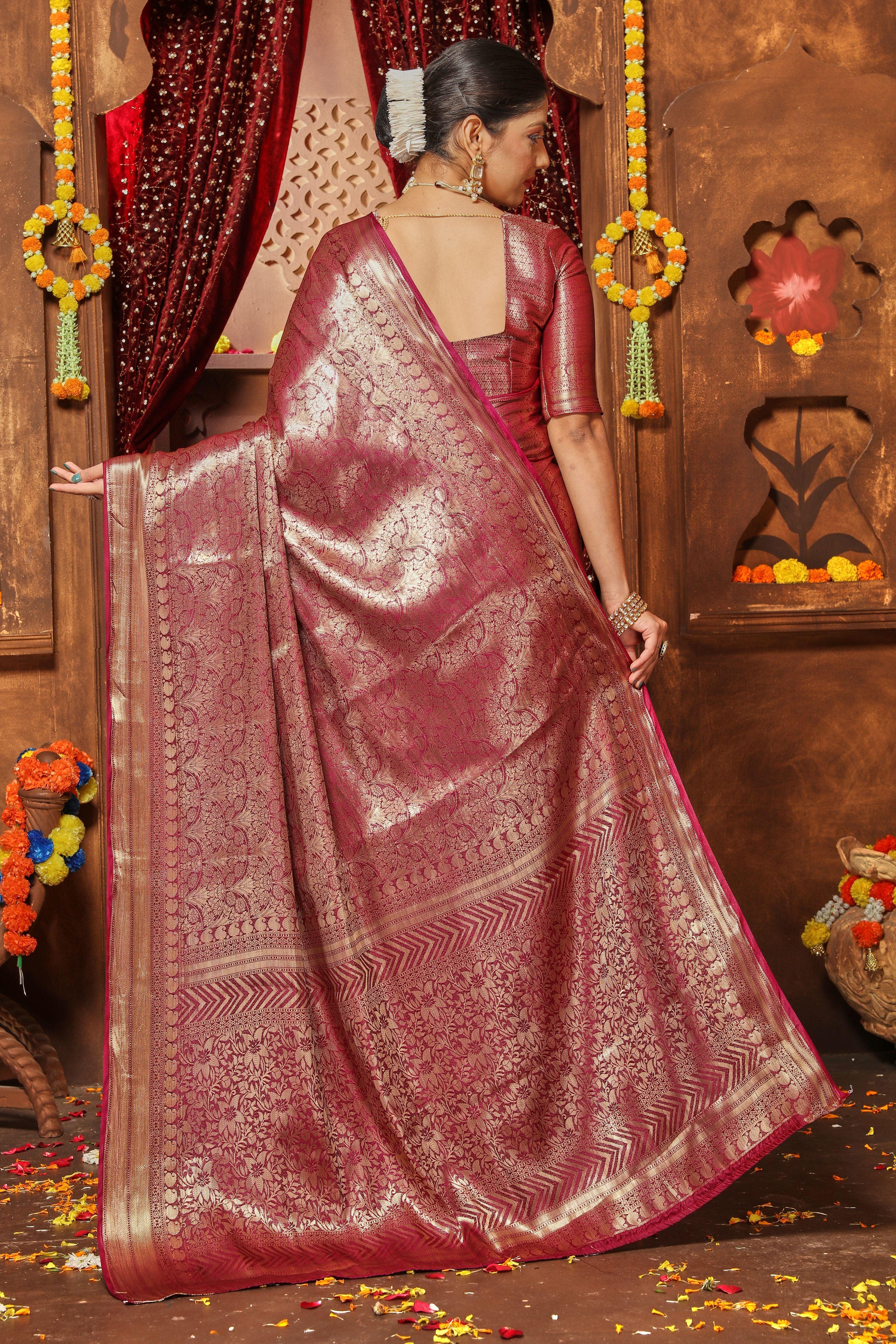 Majestic Silk with Full Zari: A Touch of Royalty