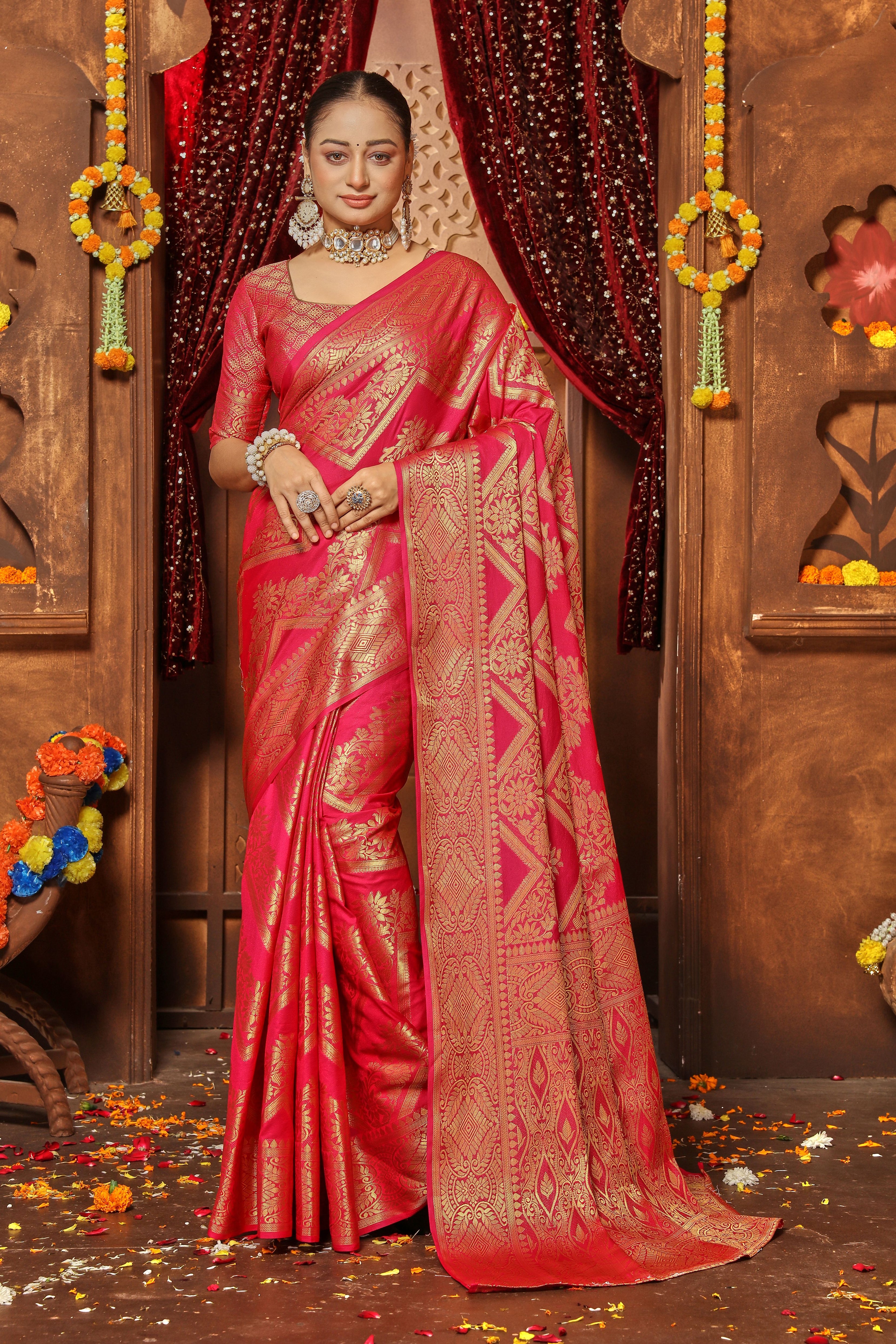 Silk Elegance: Crafted to Perfection with Zari Weave